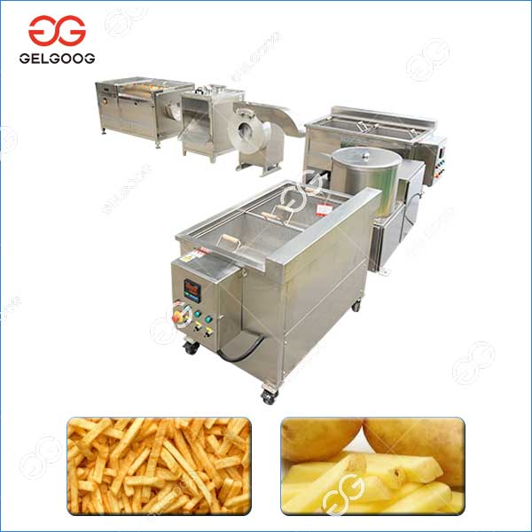 Semi Automatic French Fries Processing Machine Line 